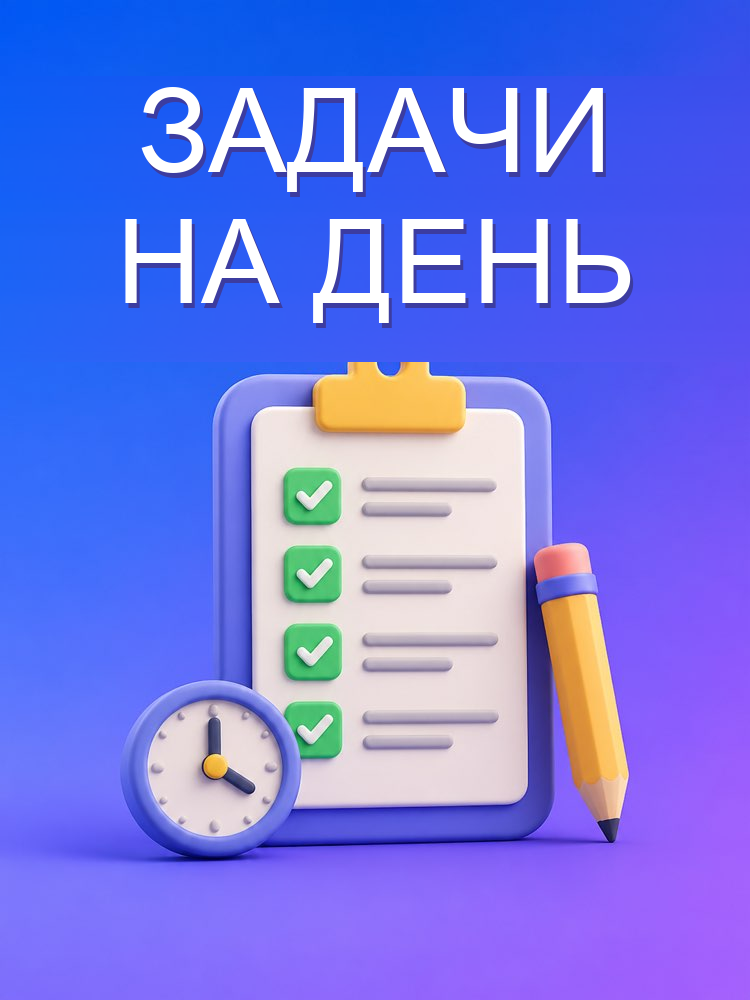 Список дел, который вмещается в день