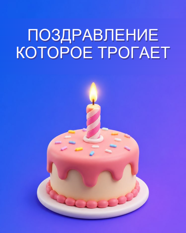 Поздравление с днём рождения, которое трогает