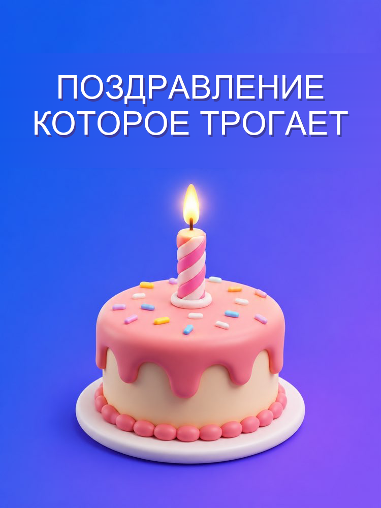 Поздравление с днём рождения, которое трогает