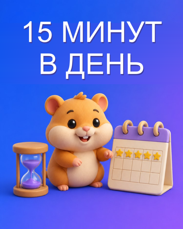 Учить английский по 15 минут в день, с ИИ