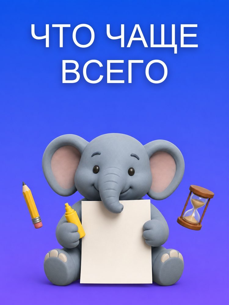 Что чаще всего встречается на экзамене