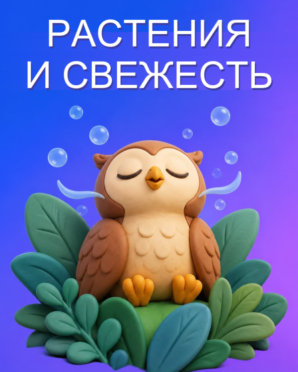 Растения для свежего воздуха в доме с ИИ