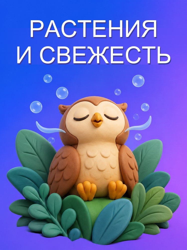 Растения для свежего воздуха в доме с ИИ