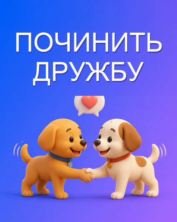 Разрешить конфликт с другом, с помощью ИИ