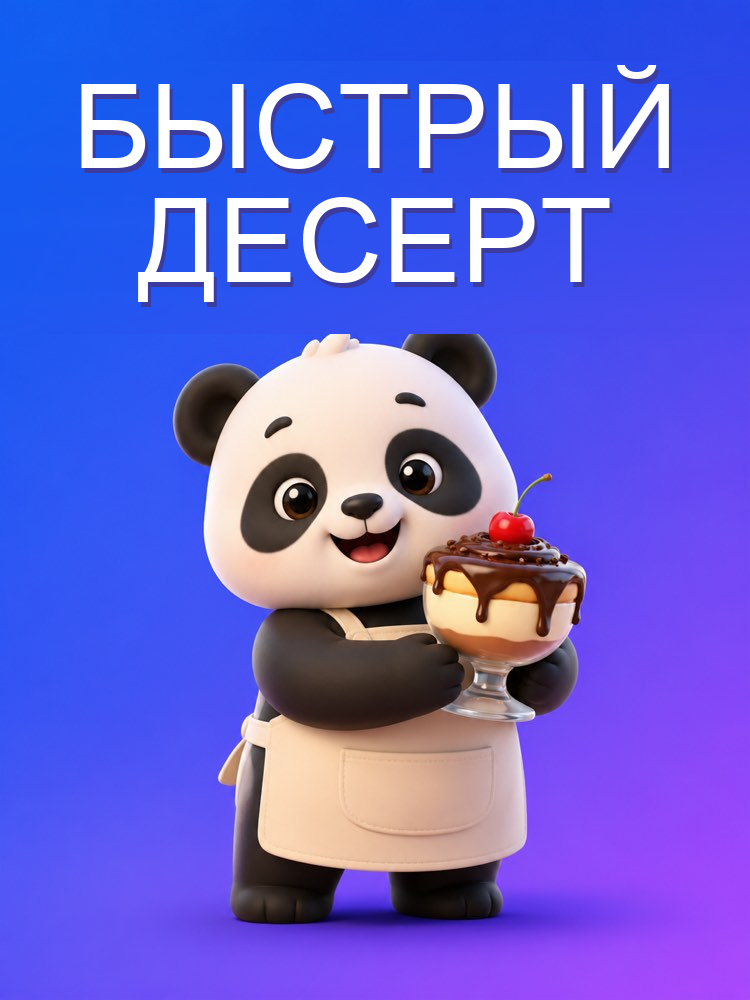 Быстрый десерт из нескольких ингредиентов с ИИ