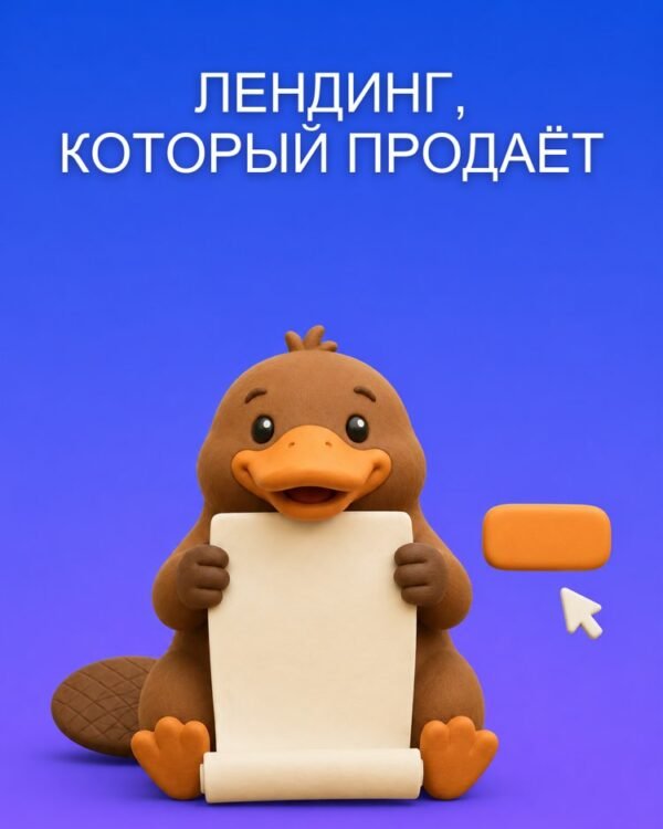 Весь лендинг, от заголовка до кнопки