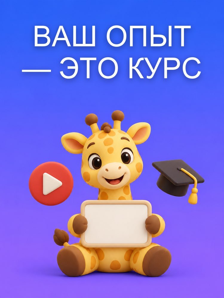 То, что вы умеете, становится онлайн-курсом