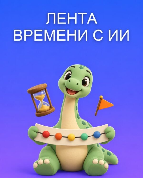 Лента Времени с Помощью ИИ Только по Датам из Вашего Материала