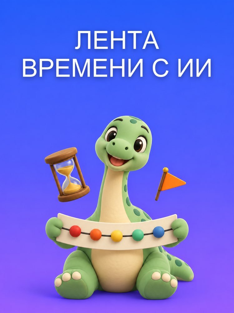 Лента Времени с Помощью ИИ Только по Датам из Вашего Материала
