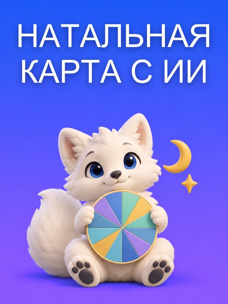 Натальная Карта с Помощью ИИ, Прочитанная по Реальным Позициям Вашей Карты
