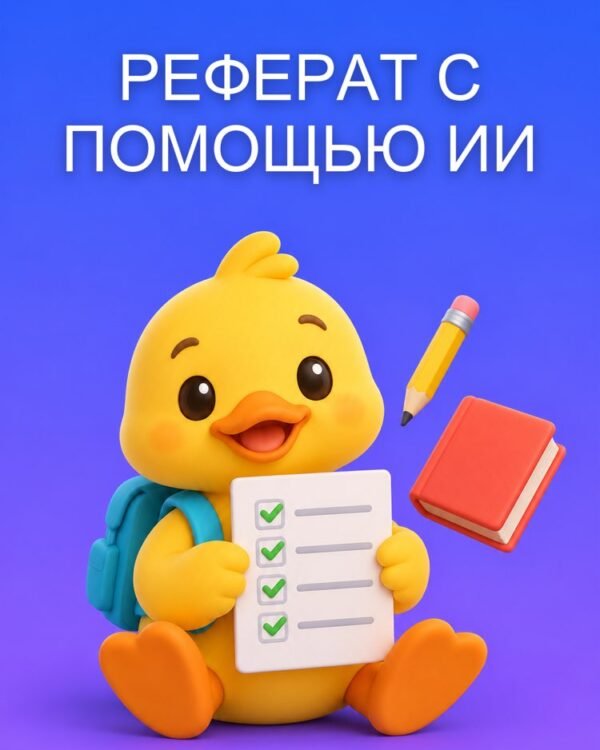Реферат с Помощью ИИ, от Задания до Плана Каждой Части