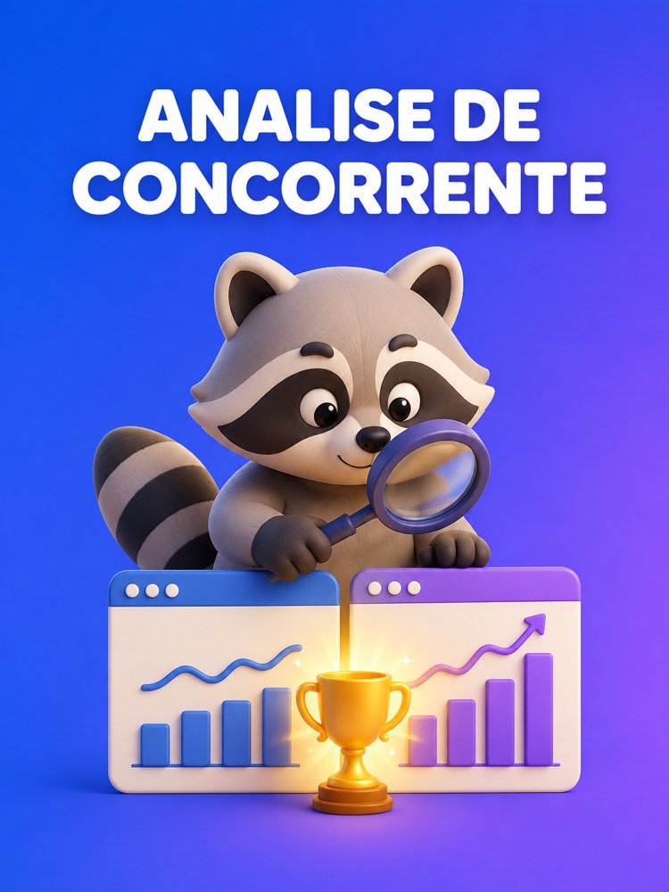 Capa ilustrada do prompt Análise de Concorrente e o Seu Diferencial