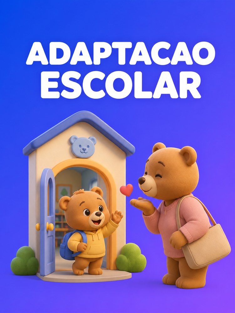 Capa ilustrada do prompt Adaptação à Escola e à Creche - Prompteiro