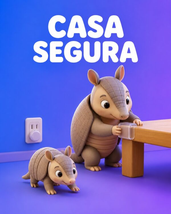 Capa ilustrada do prompt Casa Segura para o Bebê - Prompteiro
