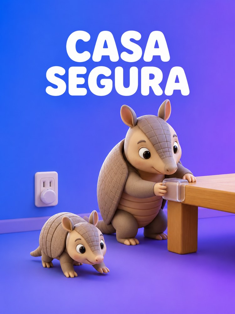Capa ilustrada do prompt Casa Segura para o Bebê - Prompteiro