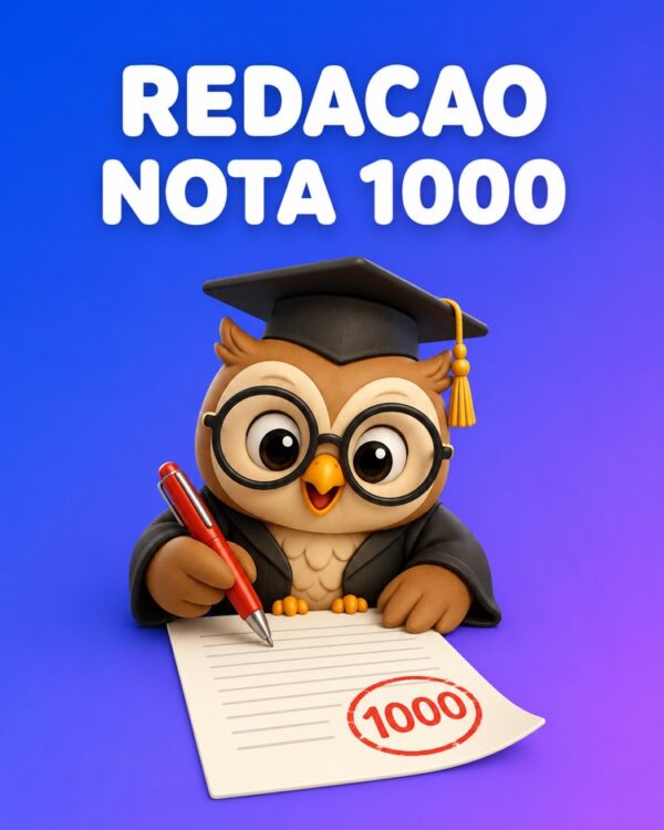 Capa ilustrada do prompt Corretor de Redação do ENEM - Prompteiro