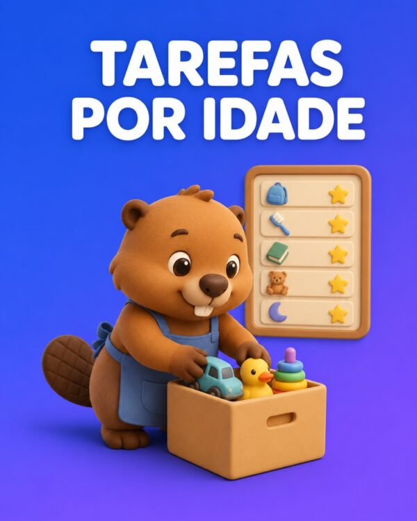 Capa ilustrada do prompt Divisão de Tarefas por Idade - Prompteiro