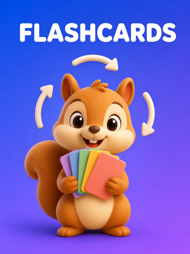 Capa ilustrada do prompt Flashcards com Repetição Espaçada - Prompteiro