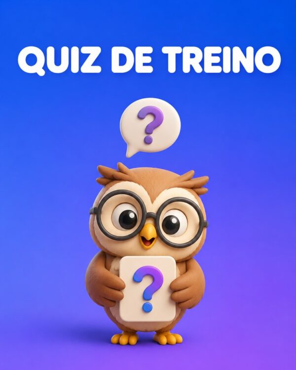 Capa ilustrada do prompt Gerador de Questões de Treino - Prompteiro