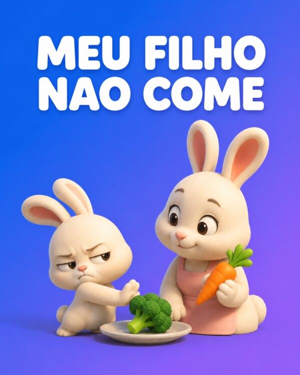 Capa ilustrada do prompt Meu Filho Não Come - Prompteiro