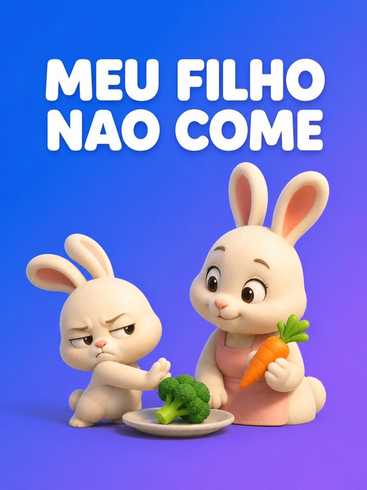 Capa ilustrada do prompt Meu Filho Não Come - Prompteiro