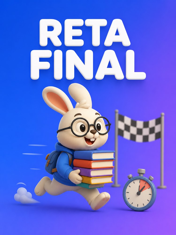 Capa ilustrada do prompt Plano de Revisão da Reta Final - Prompteiro