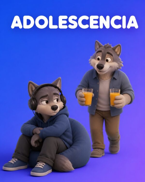 Capa ilustrada do prompt Sobrevivendo à Adolescência - Prompteiro
