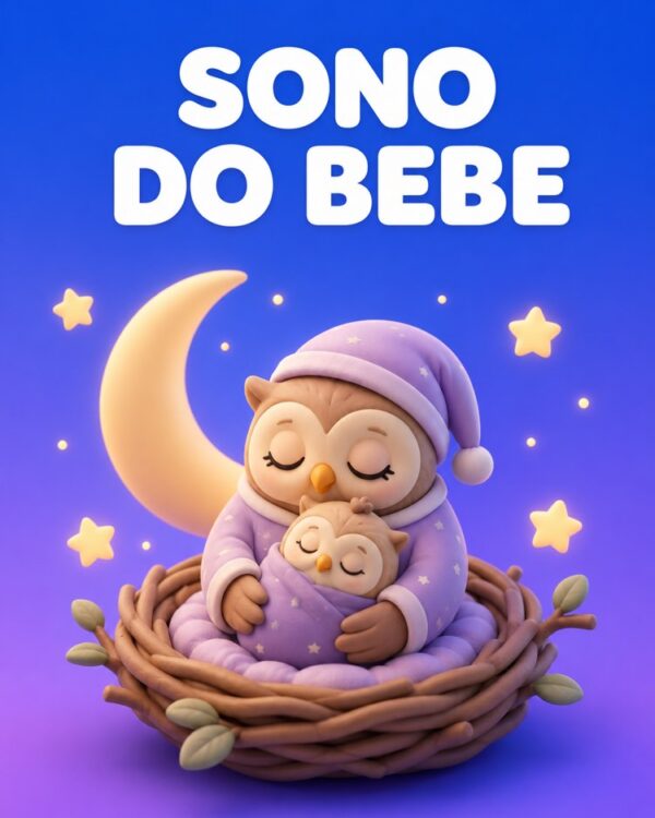 Capa ilustrada do prompt Sono do Bebê que Funciona - Prompteiro