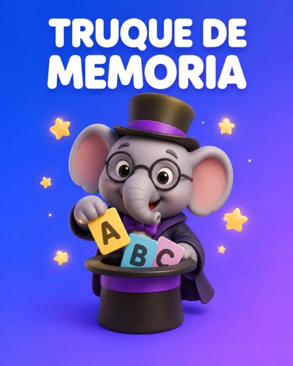 Capa ilustrada do prompt Técnica de Memorização com Mnemônicos - Prompteiro