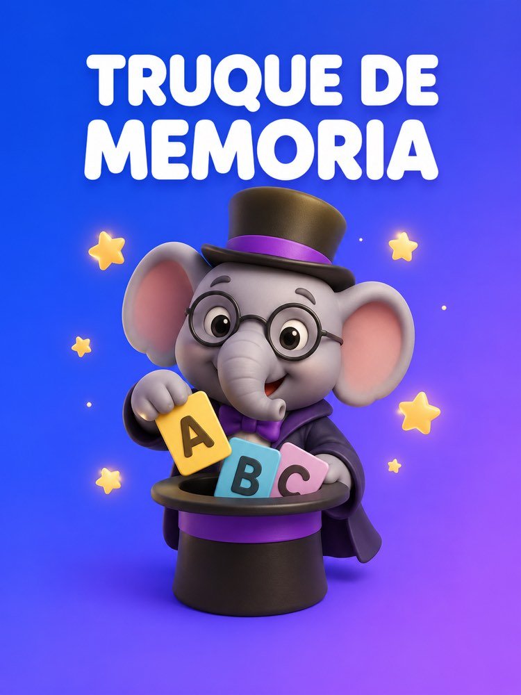 Capa ilustrada do prompt Técnica de Memorização com Mnemônicos - Prompteiro