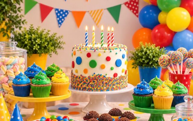 Exemplo de imagem gerada com o prompt Decoração de Festa Infantil (Tema à Escolha)
