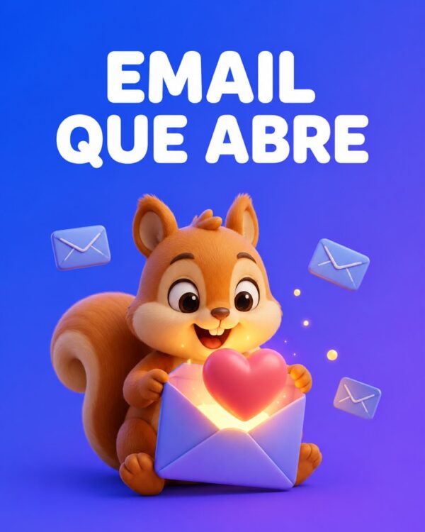 Capa ilustrada do prompt E-mail Marketing e Newsletter que as Pessoas Abrem
