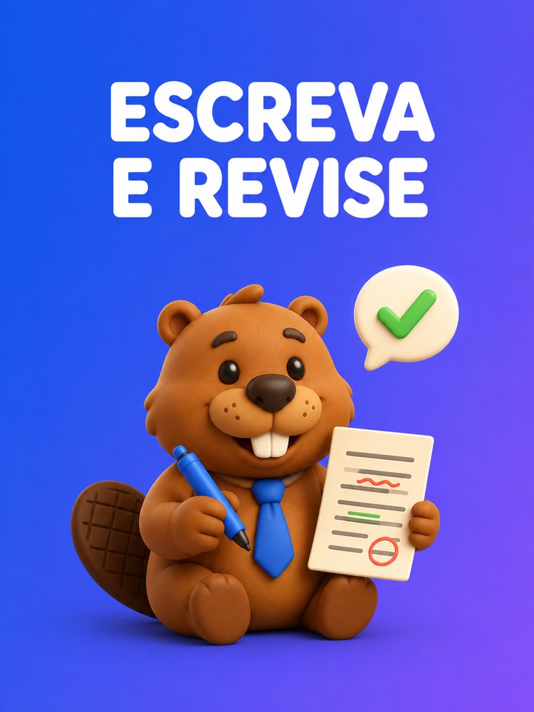 Escreva e Revise um Texto no Idioma