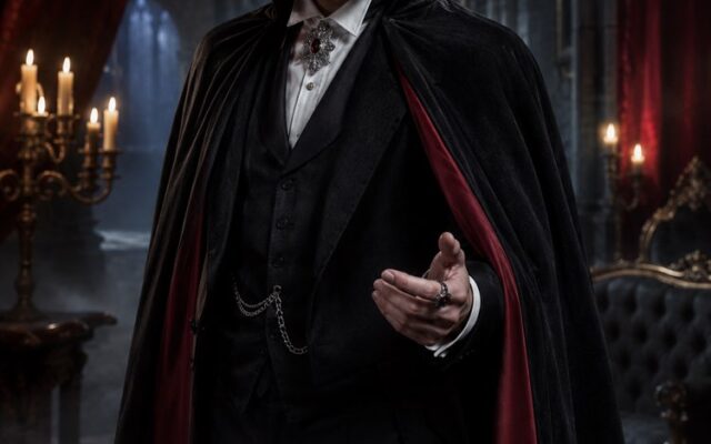 Fantasia de Vampiro Clássico na Sua Foto
