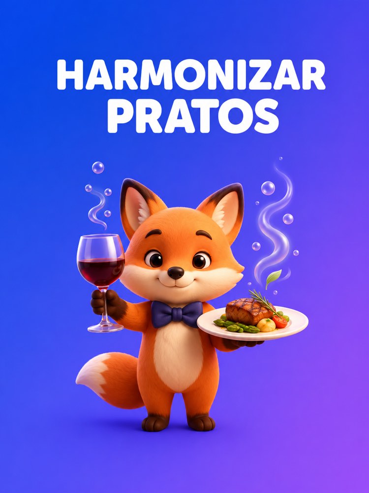 Capa ilustrada do prompt Harmonização de Bebidas e Pratos