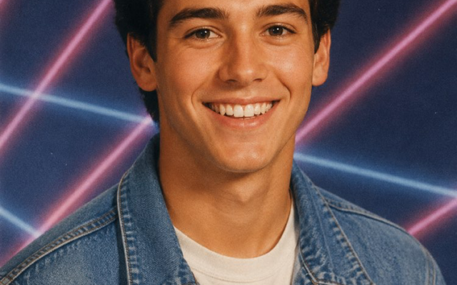 Foto Anos 90 Estilo Yearbook com IA