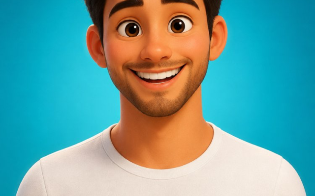 Caricatura 3D Estilo Animação com IA