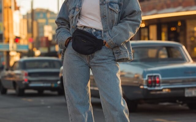 Exemplo de imagem gerada com o prompt Look Vintage Anos 90