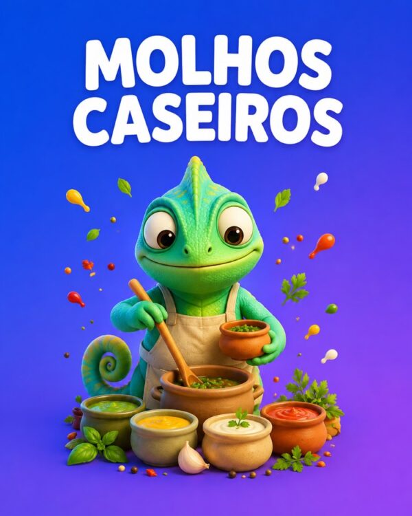 Capa ilustrada do prompt Molhos, Temperos e Marinadas Caseiras