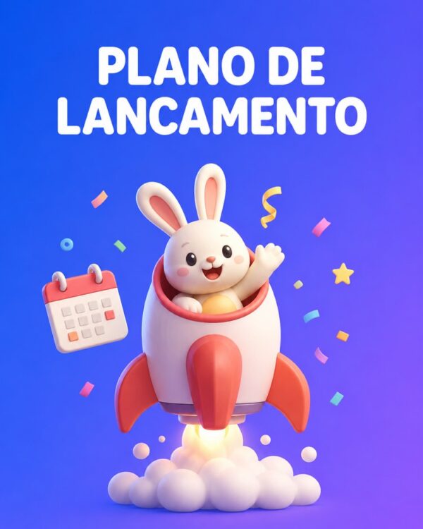 Capa ilustrada do prompt Plano de Lançamento de Produto ou Serviço