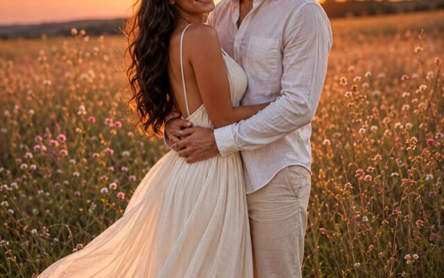 Exemplo de imagem gerada com o prompt Ensaio Pré-Wedding em Cenário dos Sonhos