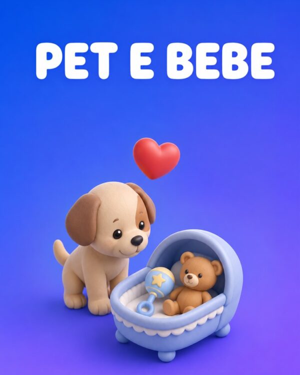 Capa ilustrada do prompt Preparar o Pet para a Chegada do Bebê