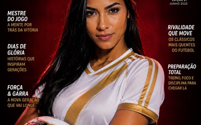 Vire Capa de Revista de Futebol com IA