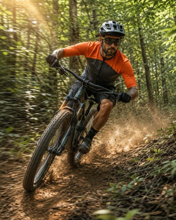 Ciclista de MTB na Trilha