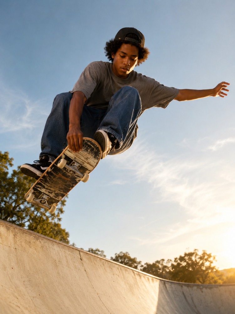 Manobra de Skate no Bowl