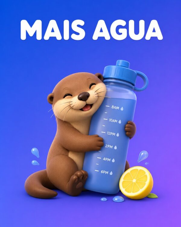 Meta de Água do Dia Calculada com IA para Sua Rotina