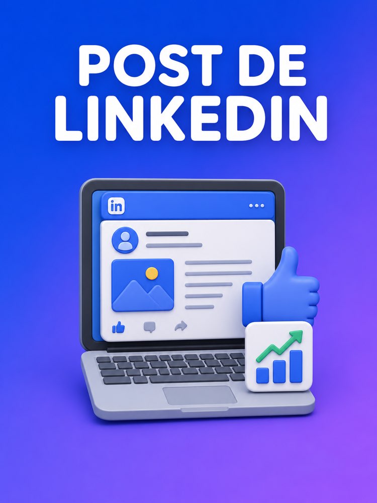 Post de LinkedIn com Autoridade