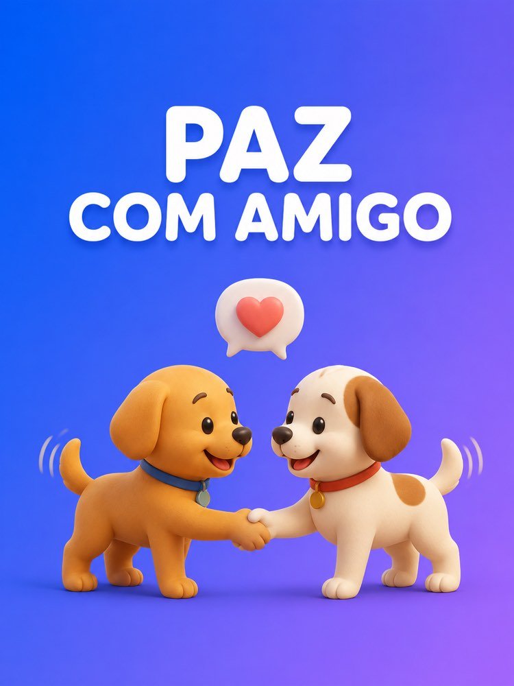 Capa ilustrada do prompt Resolver um Conflito com um Amigo