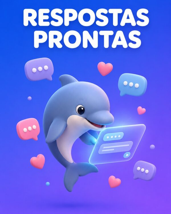 Capa ilustrada do prompt Respostas Prontas para Comentários e Mensagens no Direct