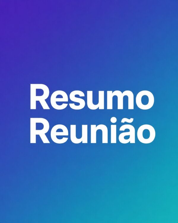 Resumo de Reunião